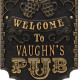 Personalized Cast Aluminum Pub Welcome Plaque