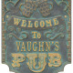 Personalized Cast Aluminum Pub Welcome Plaque