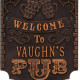 Personalized Cast Aluminum Pub Welcome Plaque