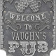 Personalized Cast Aluminum Pub Welcome Plaque