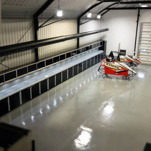58 feet 8 inches Aluminum Shop Cabinets