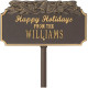 Happy Holidays Personalized Lawn Stake with Bells