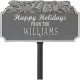 Happy Holidays Personalized Lawn Stake with Bells