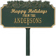 Happy Holidays Personalized Lawn Stake with Candy Canes