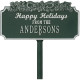 Happy Holidays Personalized Lawn Stake with Candy Canes