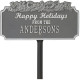 Happy Holidays Personalized Lawn Stake with Candy Canes