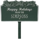 Happy Holidays Personalized Lawn Stake with Santa's Sleigh