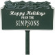 Happy Holidays Personalized Lawn Stake with Santa's Sleigh