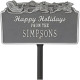 Happy Holidays Personalized Lawn Stake with Santa's Sleigh