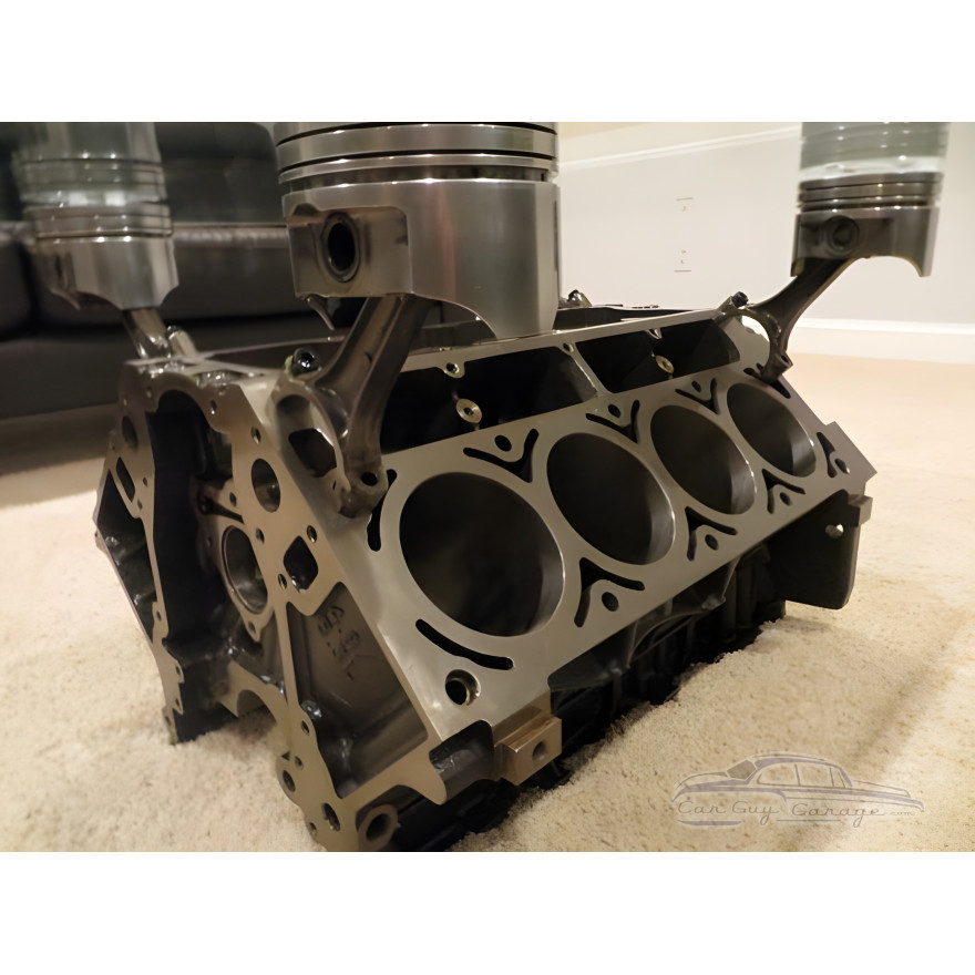Chevy Engine Block Black and Chrome Coffee Table Chevy Engine Block Black and Chrome Coffee Table