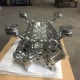 Chevy Engine Block Chrome Coffee Table