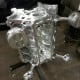 Chevy Engine Block Chrome Coffee Table