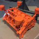 Chevy Engine Block Custom Color Coffee Table