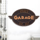 Personalized Cast Aluminum Oval Garage Plaque Personalized Cast Aluminum Oval Garage Plaque