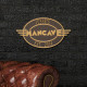 Personalized Cast Aluminum Oval Mancave Plaque Personalized Cast Aluminum Oval Mancave Plaque