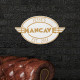 Personalized Cast Aluminum Oval Mancave Plaque Personalized Cast Aluminum Oval Mancave Plaque