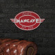 Personalized Cast Aluminum Oval Mancave Plaque Personalized Cast Aluminum Oval Mancave Plaque