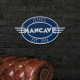Personalized Cast Aluminum Oval Mancave Plaque Personalized Cast Aluminum Oval Mancave Plaque