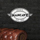 Personalized Cast Aluminum Oval Mancave Plaque Personalized Cast Aluminum Oval Mancave Plaque