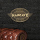 Personalized Cast Aluminum Oval Mancave Plaque Personalized Cast Aluminum Oval Mancave Plaque