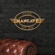 Personalized Cast Aluminum Oval Mancave Plaque Personalized Cast Aluminum Oval Mancave Plaque
