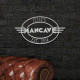 Personalized Cast Aluminum Oval Mancave Plaque Personalized Cast Aluminum Oval Mancave Plaque