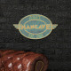 Personalized Cast Aluminum Oval Mancave Plaque Personalized Cast Aluminum Oval Mancave Plaque
