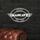 Personalized Cast Aluminum Oval Mancave Plaque Personalized Cast Aluminum Oval Mancave Plaque