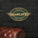 Personalized Cast Aluminum Oval Mancave Plaque Personalized Cast Aluminum Oval Mancave Plaque