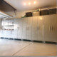 Silver Modular 11 Piece Garage Cabinet Kit with Bamboo Worktop Silver Modular 11 Piece Garage Cabinet Kit with Bamboo Worktop