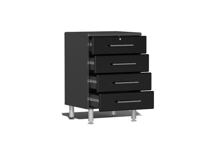 Black Modular 4-Drawer Base Cabinet