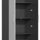 Silver Modular 2-Door Tall Closet