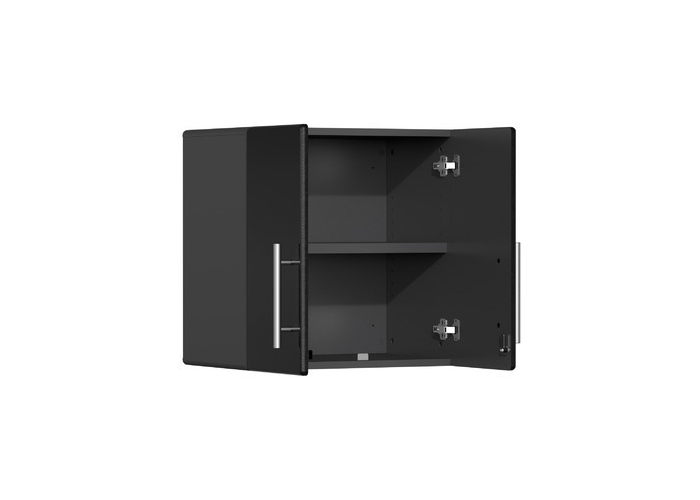Black Modular 2-Door Wall Cabinet